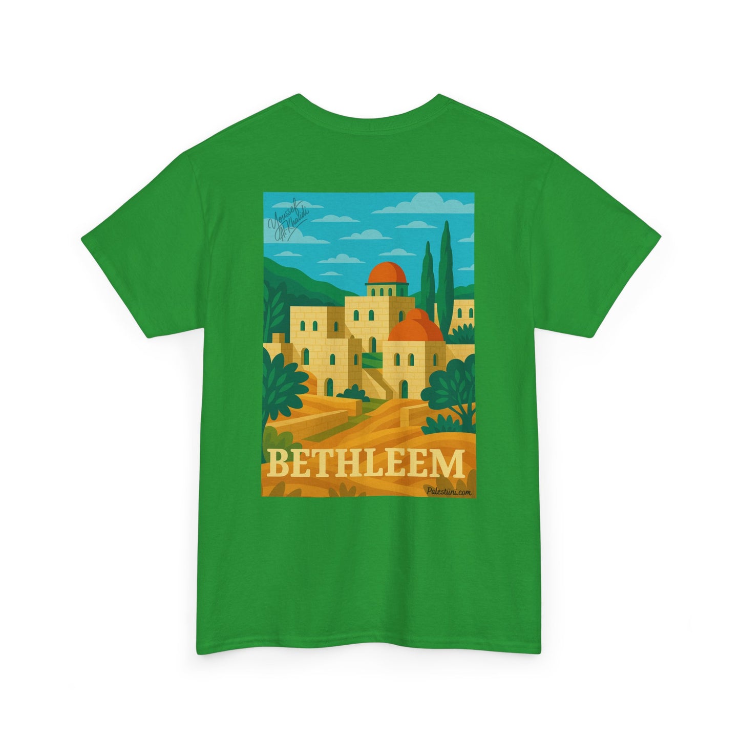 T-shirt Palestine - "Lumière de Bethléem" - Impression Dos
