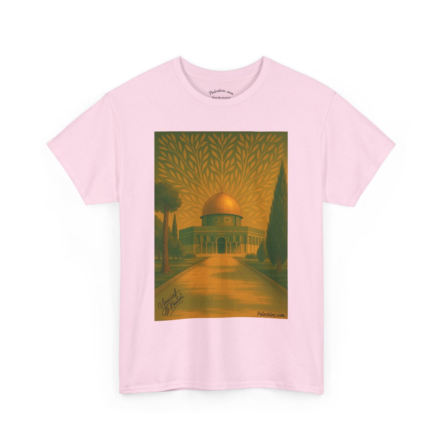 T-shirt Palestine - "Al-Aqsa, racine d’un peuple" - Impression Avant