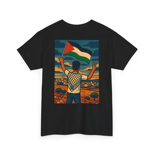 T-shirt Palestine - "Le Salut" - Impression Dos