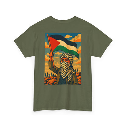 T-shirt Palestine - "Fier et Libre" - Impression Dos