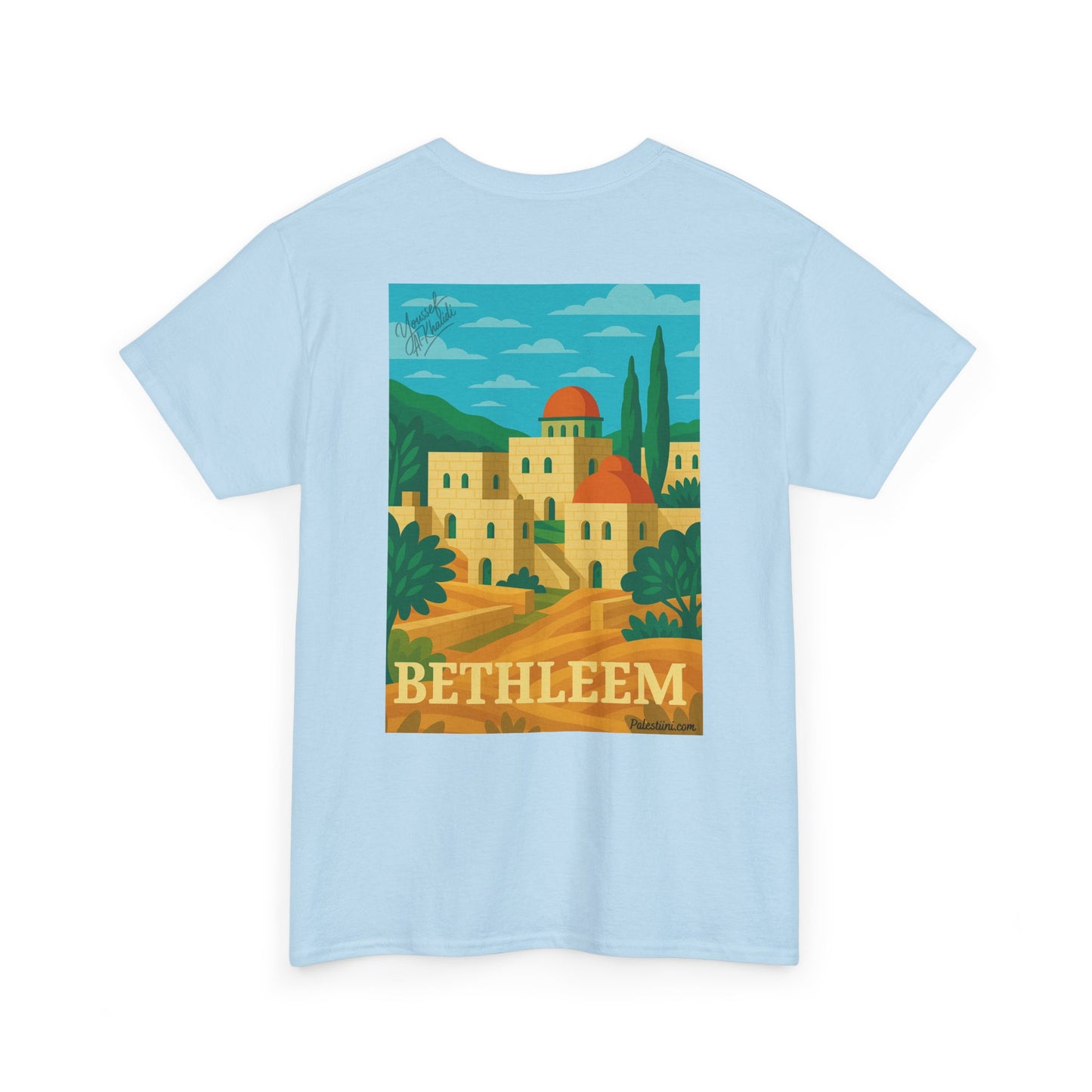 T-shirt Palestine - "Lumière de Bethléem" - Impression Dos