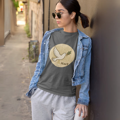T-shirt Palestine - "Zaytouna & Salam" - Impression Devant