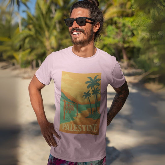 T-shirt Palestine - "Bord du Jourdain" - Impression Devant