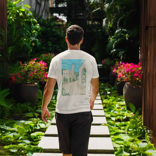 T-shirt Palestine - "Ruelle de Jerusalem" - Impression Dos