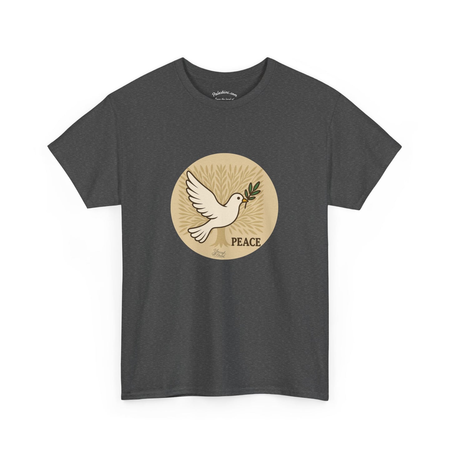 T-shirt Palestine - "Zaytouna & Salam" - Impression Devant
