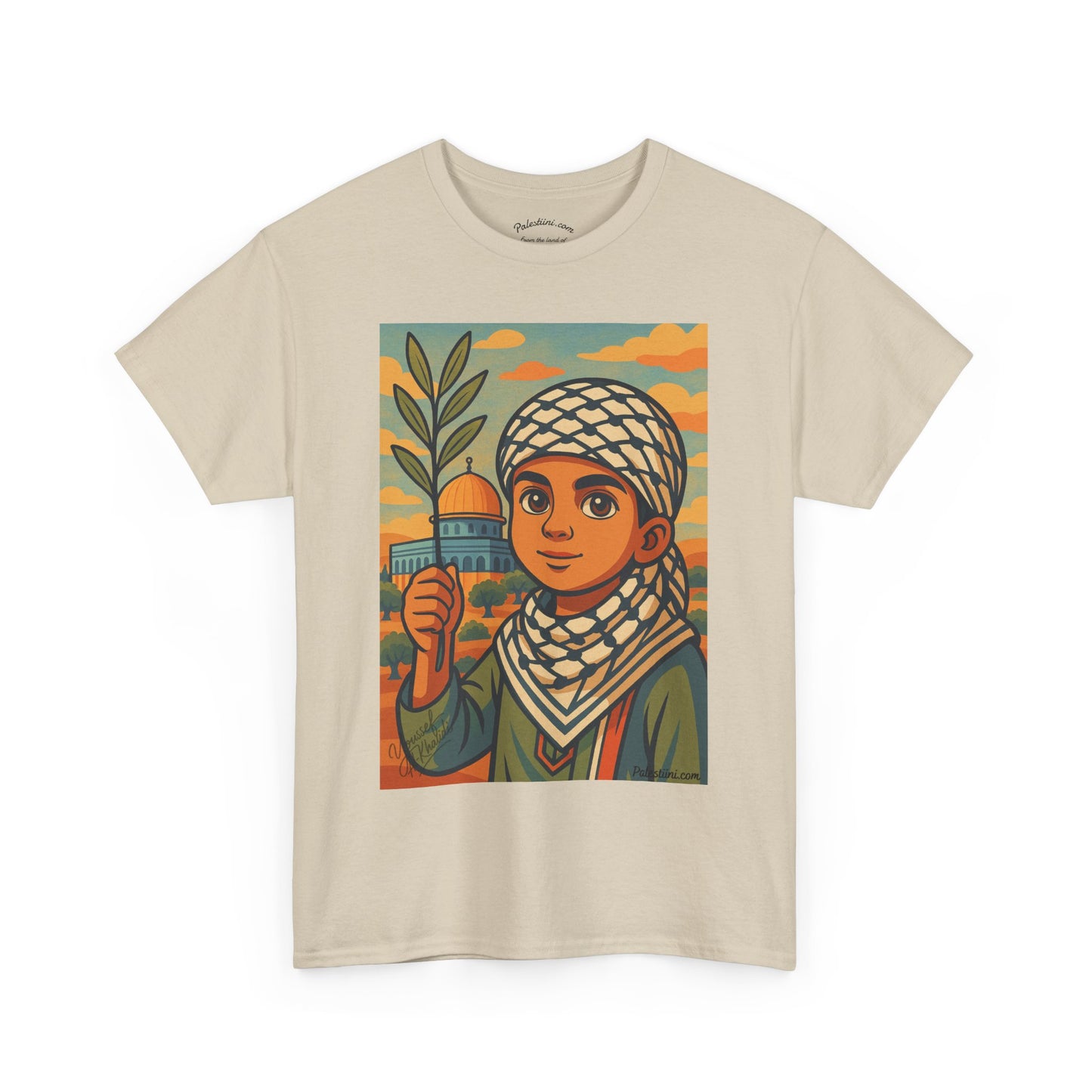 T-shirt Palestine - "Les Innocents de Jérusalem" - Impression Devant