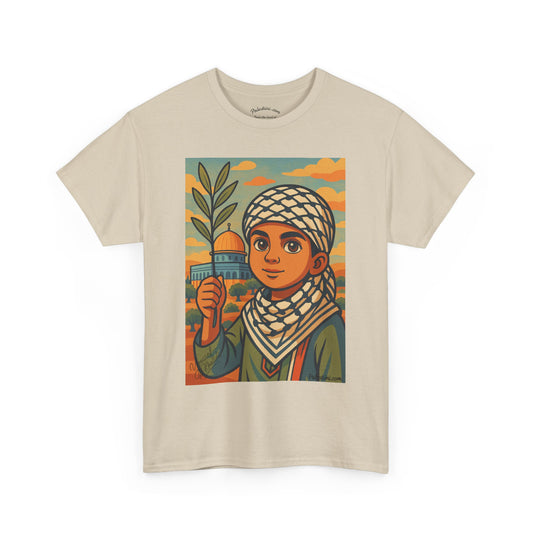 T-shirt Palestine - "Les Innocents de Jérusalem" - Impression Devant