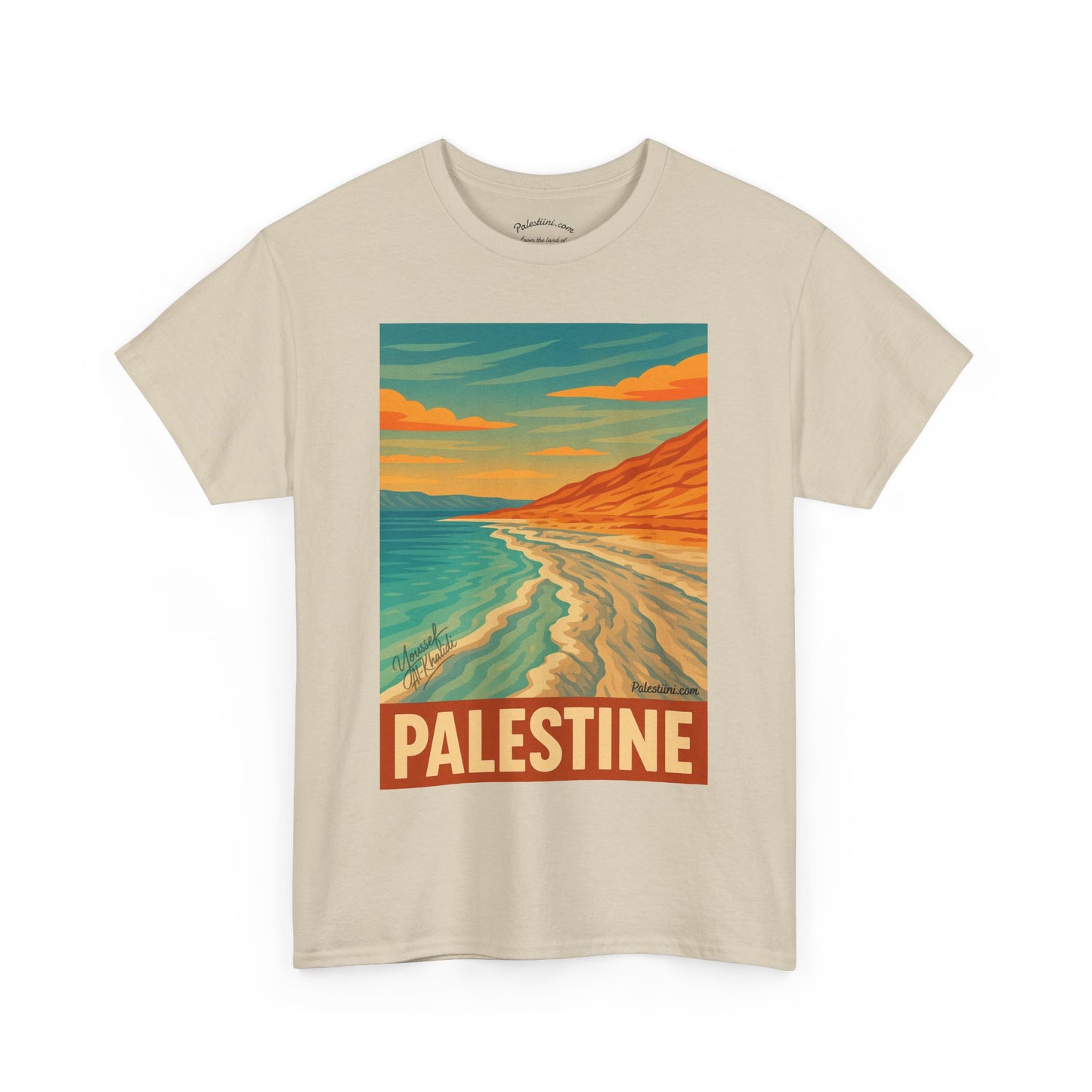 T-shirt Palestine - "Reflets de Palestine" - Impression Devant