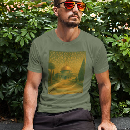 T-shirt Palestine - "Al-Aqsa, racine d’un peuple" - Impression Avant